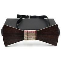 Men Party Work Casual Bow Tie, Acrylic Solid, Black Brown Beige All Seasons