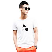 mens casualdaily holiday simple street chic summer fall t shirt geomet ...