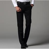 mens high rise strenchy business pants boho street chic loose solid