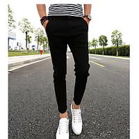 mens mid rise inelastic chinos pants street chic slim solid