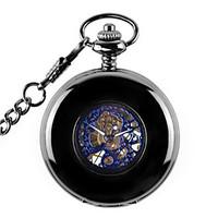 mens womens skeleton watch pocket watch mechanical watch automatic sel ...