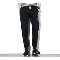 mens mid rise micro elastic sweatpants pants active slim solid