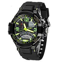 mens fashion watch quartz silicone band black