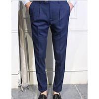 mens mid rise inelastic chinos pants simple slim solid