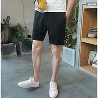 mens low rise micro elastic chinos pants boho loose solid