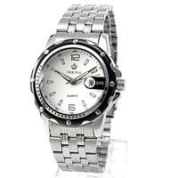 Men\'s Fashion Watch Mechanical Watch Chinese Quartz Automatic self-winding Alloy Band Silver