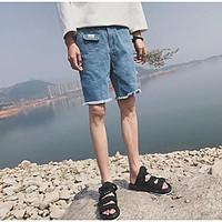 mens mid rise inelastic shorts pants simple straight solid