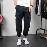 mens mid rise inelastic chinos pants simple straight solid