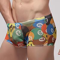 Men Solid Shaping Panties Boxers Underwear, Polyester