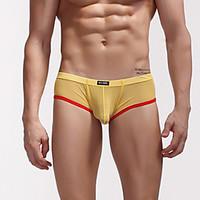 Men Solid Shaping Panties Boxers Underwear, Polyester