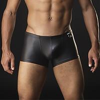 men solid shaping panties boxers underwear polyester