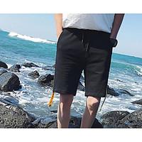 mens mid rise strenchy shorts pants street chic loose solid