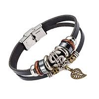 mens leather bracelet jewelry natural fashion leather alloy irregular  ...