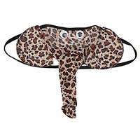 Men\'s Sexy Leopard Ultra Sexy Panties G-string UnderwearCotton Blends