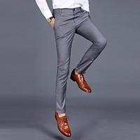 mens high rise strenchy business pants boho harem solid