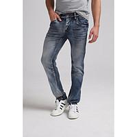 mens mid rise jeans pants simple straight solid