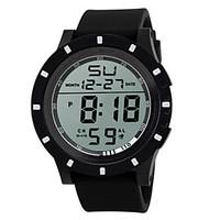 Men\'s Sport Watch Digital Watch Chinese Digital Silicone Band Black