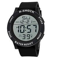 mens sport watch digital watch chinese digital silicone band black