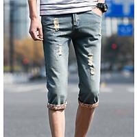 mens mid rise micro elastic shorts pants simple wide leg solid