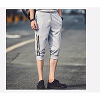 mens mid rise micro elastic chinos pants simple wide leg pure color so ...