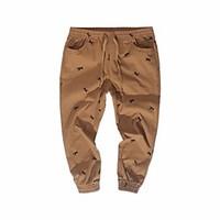 mens high rise micro elastic chinos pants boho loose solid