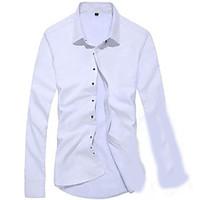 mens going out street chic shirt solid round neck long sleeve silk