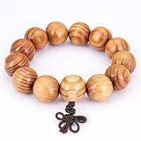 Men\'s Strand Bracelet Jewelry Natural Fashion Wood Irregular Jewelry For Special Occasion Gift Sports 1pc