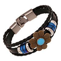 mens leather bracelet jewelry natural fashion leather alloy irregular  ...