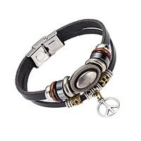 mens leather bracelet jewelry natural fashion leather alloy irregular  ...