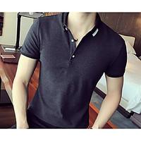 mens casualdaily simple t shirt solid square neck short sleeve cotton