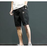 mens low rise inelastic shorts pants simple straight solid