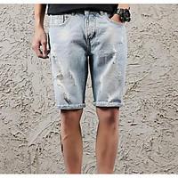 mens high rise inelastic shorts pants simple straight solid