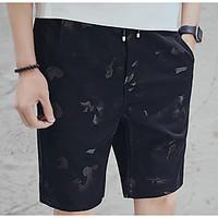 mens low rise micro elastic shorts pants simple straight solid