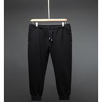 mens mid rise strenchy sweatpants pants active harem solid