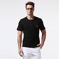 mens casualdaily street chic polo solid shirt collar long sleeve polye ...