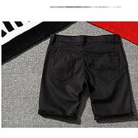 mens mid rise micro elastic shorts pants simple loose solid