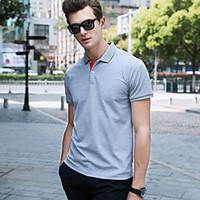 mens work simple shirt solid square neck long sleeve blue red white gr ...