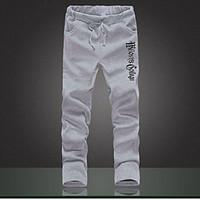 mens mid rise strenchy sweatpants pants active loose slim solid