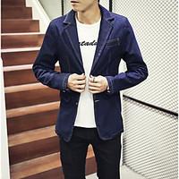 mens going out vintage spring blazer solid shirt collar long sleeve sh ...