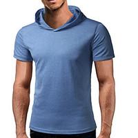 mens casualdaily simple t shirt solid v neck short sleeve blue red bla ...