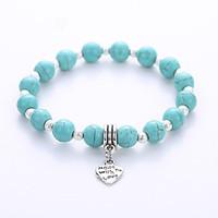 mens womens strand bracelet hologram bracelet yoga bracelet turquoise  ...