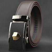Men\'s Genuine Leather Waist Belt Fashion/Business/Dress/Casual Light Brown Belts