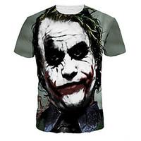 mens short sleeve t shirt polyester casual print