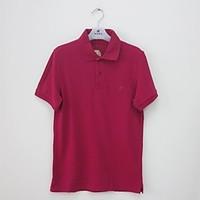 mens casualdaily simple polo solid shirt collar short sleeve cotton