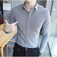 mens daily casual simple polo solid shirt collar short sleeve cotton