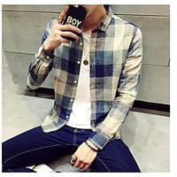 mens going out holiday chinoiserie shirt geometric stand long sleeve p ...