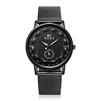 Men\'s Unisex Dress Watch Fashion Watch Wrist watch Water Resistant / Water Proof Quartz Alloy Band Black