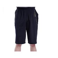 mens mid rise micro elastic shorts pants simple straight solid