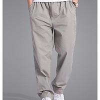 mens high rise inelastic chinos pants active loose straight solid