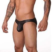 men sexy solid ultra sexy panties briefs underwear pu